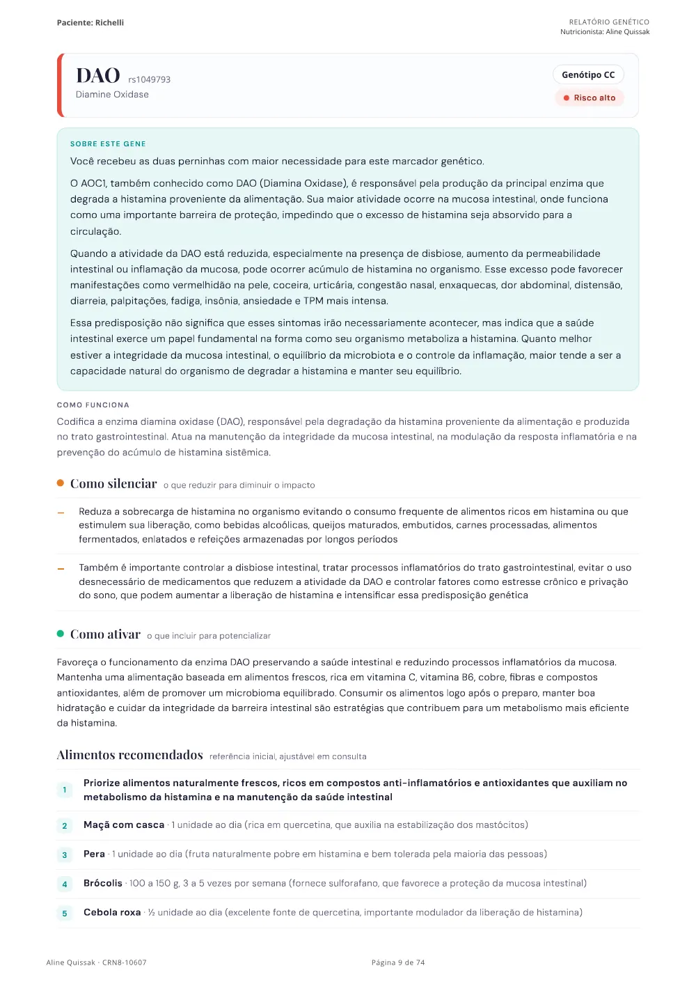 Página 9 do Manual de Instruções genético de modelo
