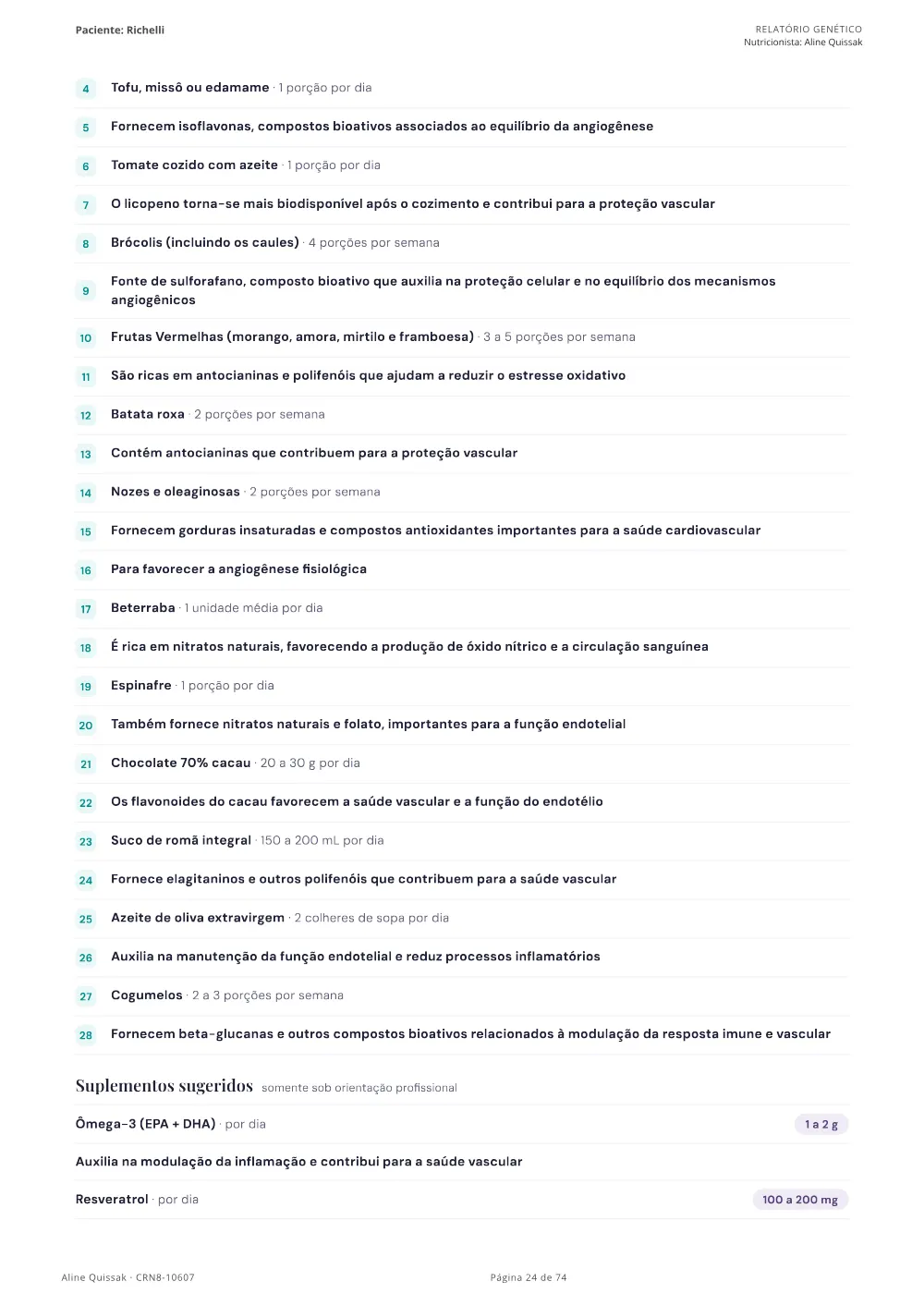 Página 24 do Manual de Instruções genético de modelo