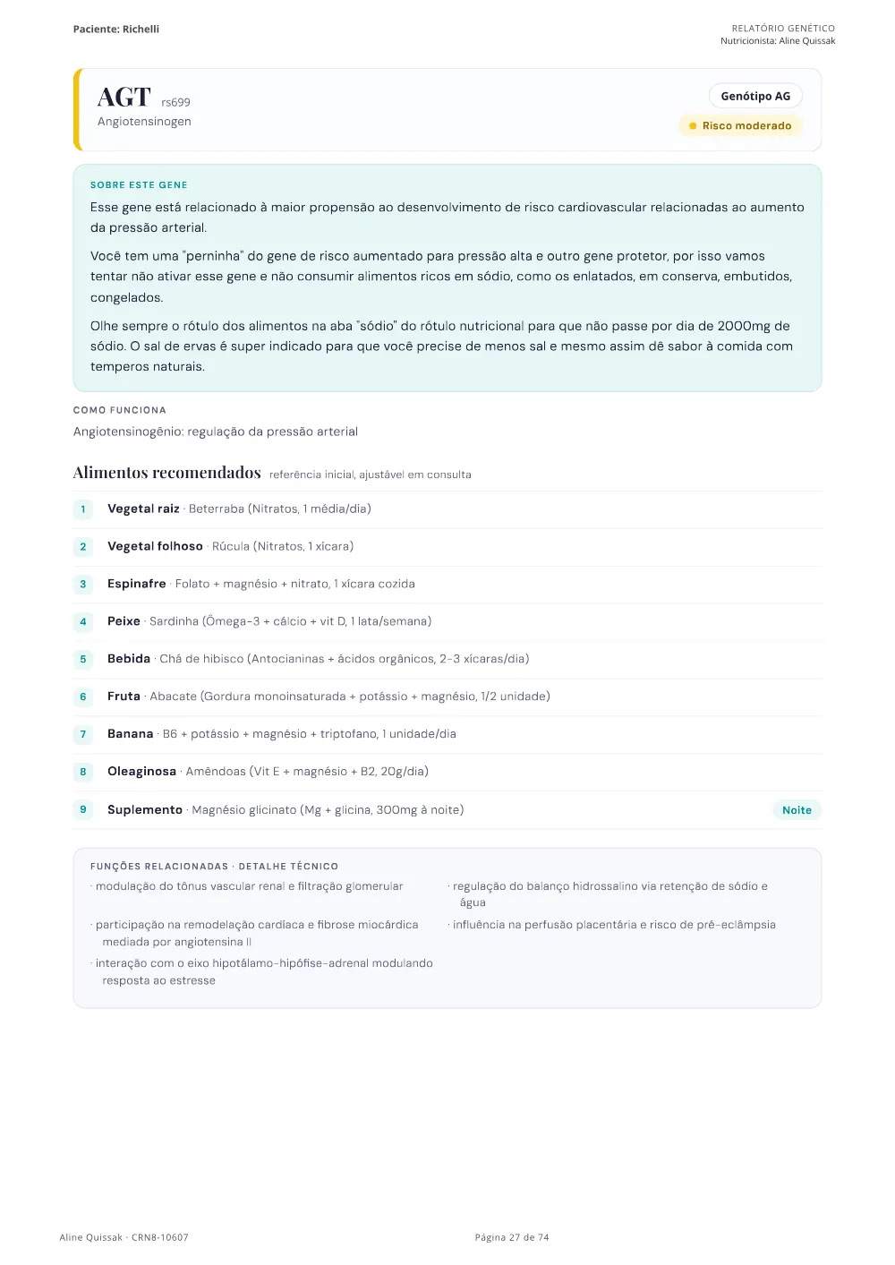Página 27 do Manual de Instruções genético de modelo
