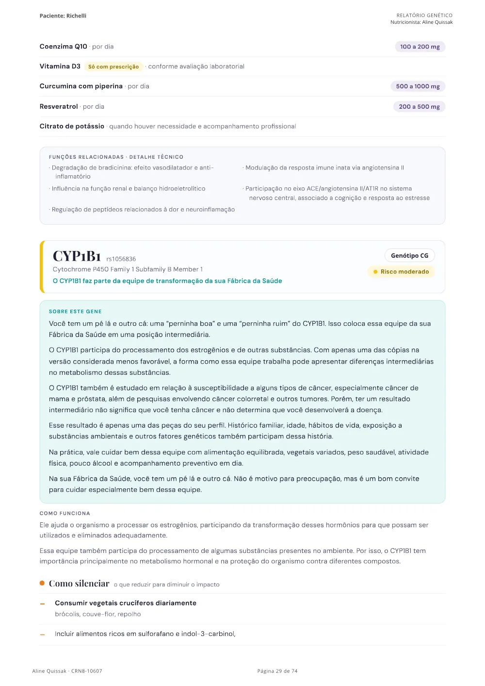 Página 29 do Manual de Instruções genético de modelo
