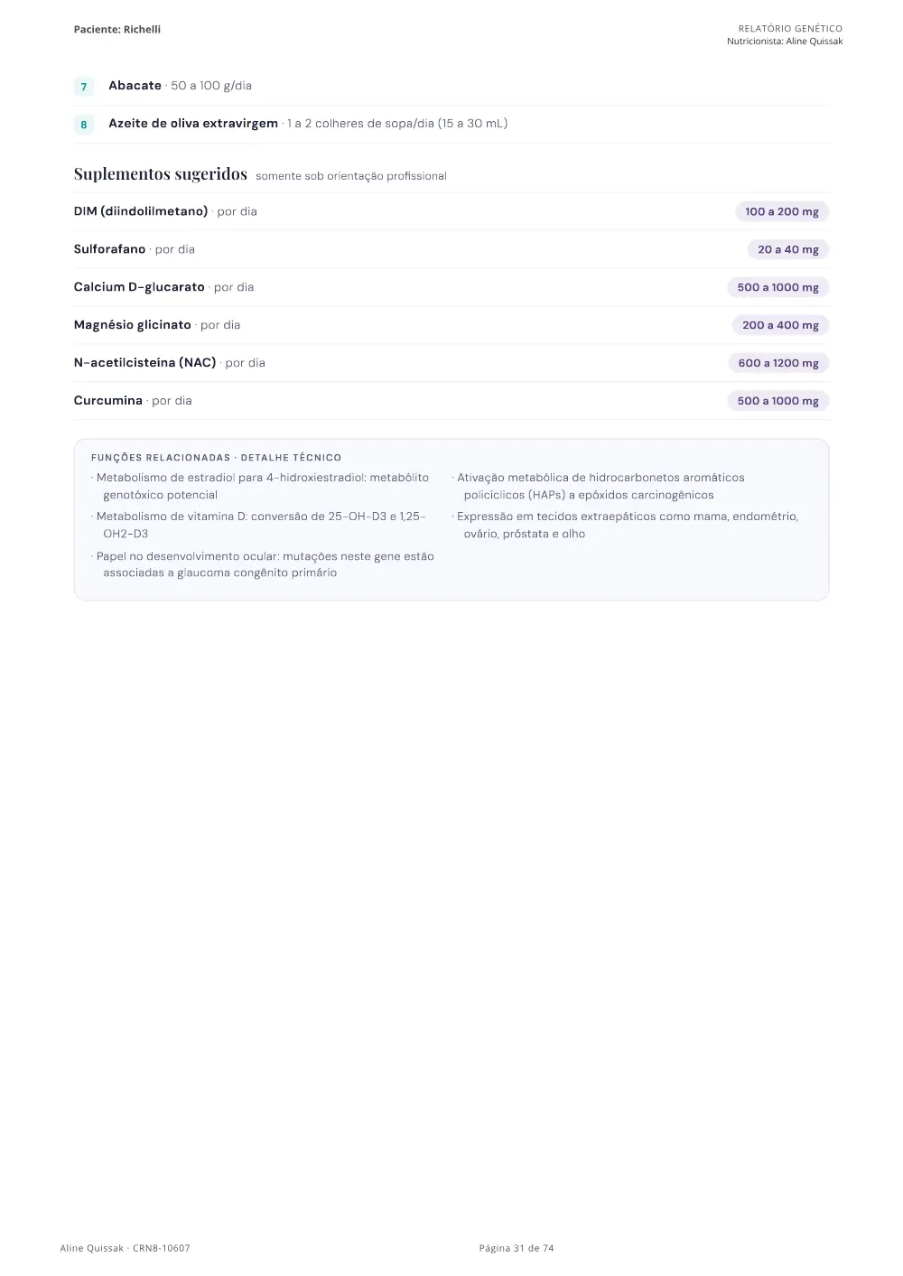 Página 31 do Manual de Instruções genético de modelo