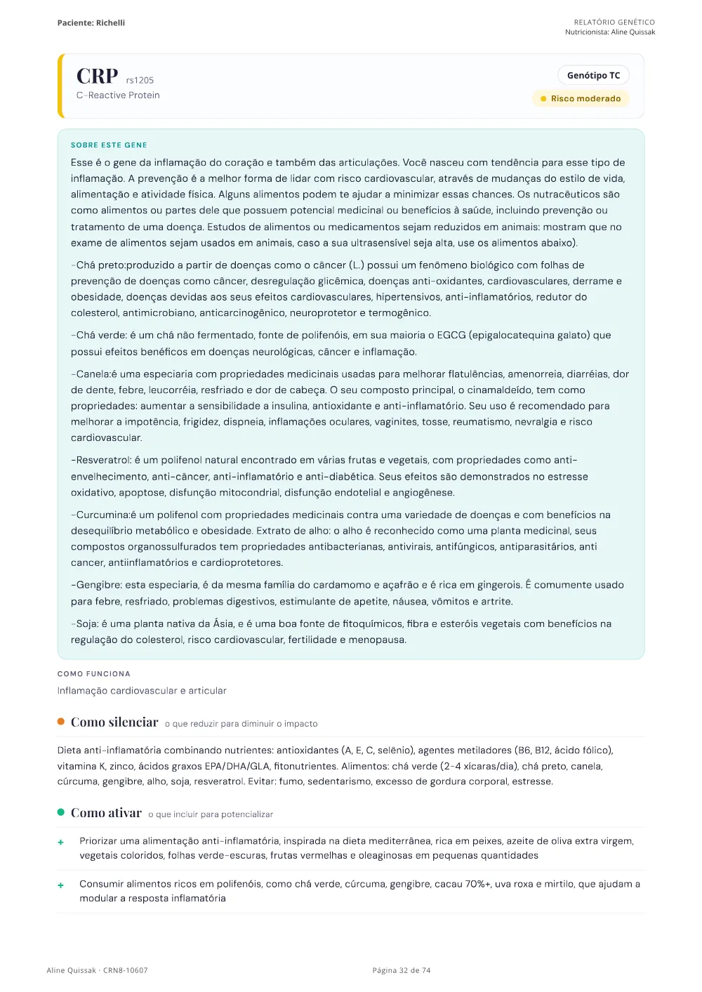 Página 32 do Manual de Instruções genético de modelo