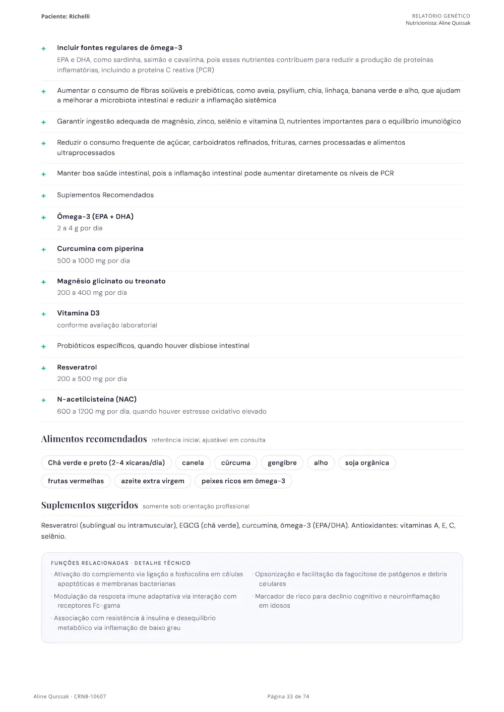 Página 33 do Manual de Instruções genético de modelo