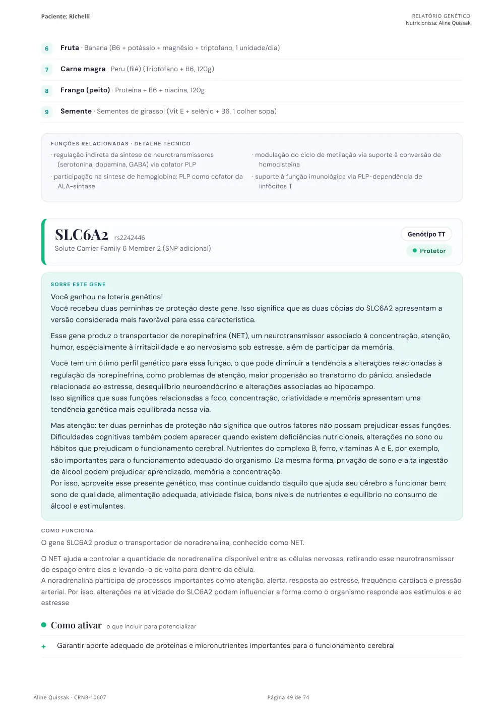 Página 49 do Manual de Instruções genético de modelo
