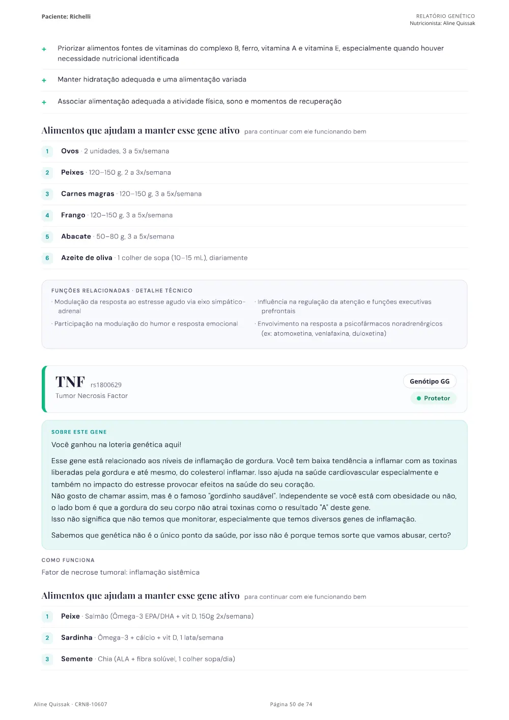 Página 50 do Manual de Instruções genético de modelo